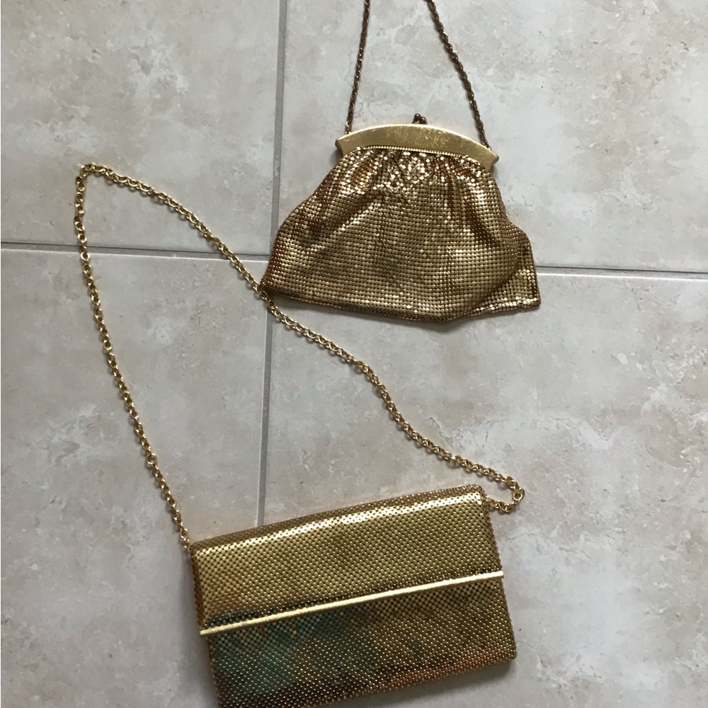 Whiting & Davis Gold Metal Mesh Purse Bundle - Picture 3 of 13